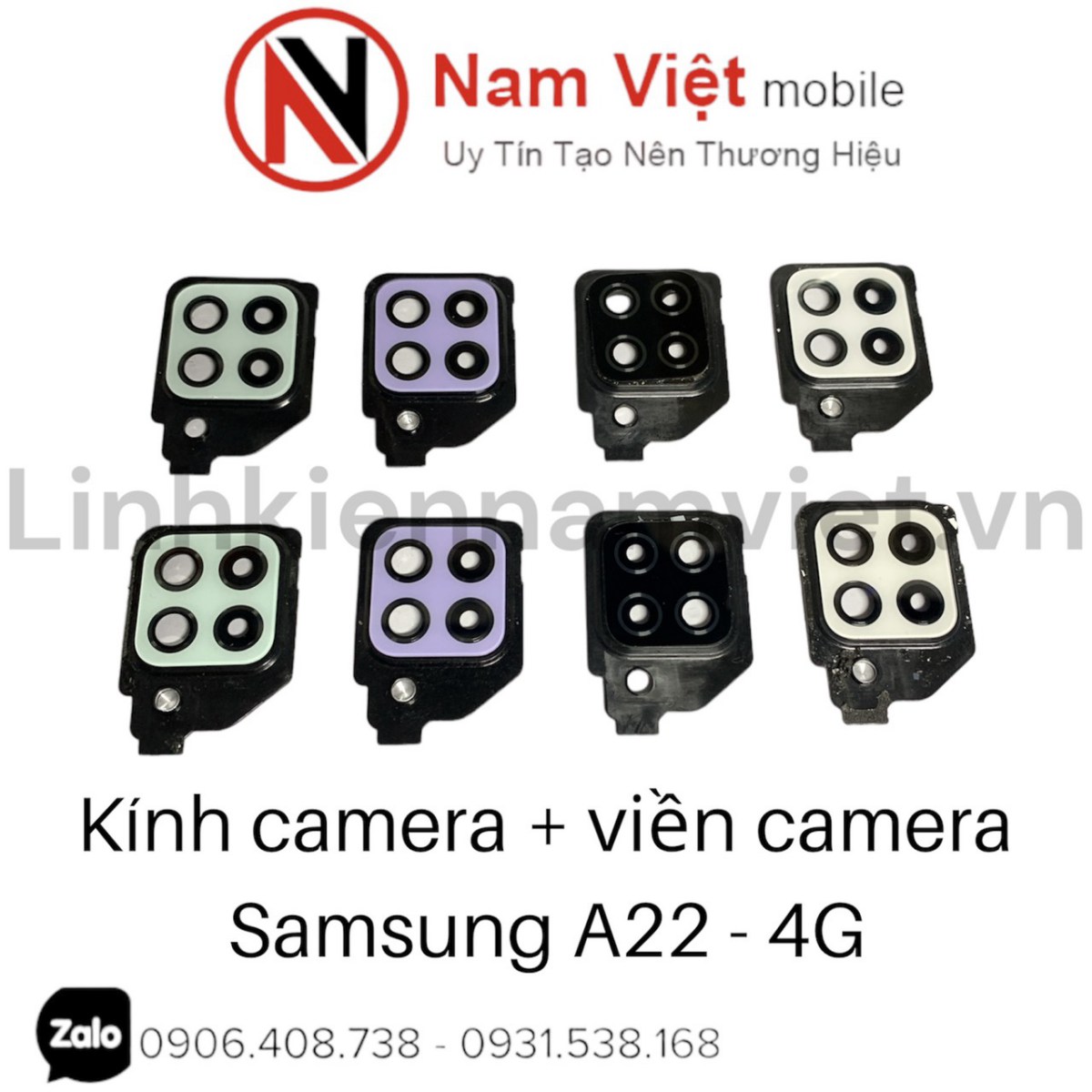 Kính camera + viền camera Samsung A22 - 4G