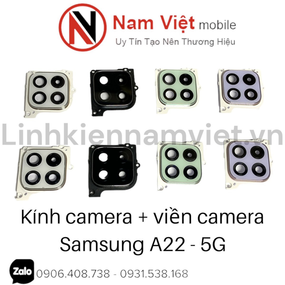 Kính camera + viền camera Samsung A22 - 5G