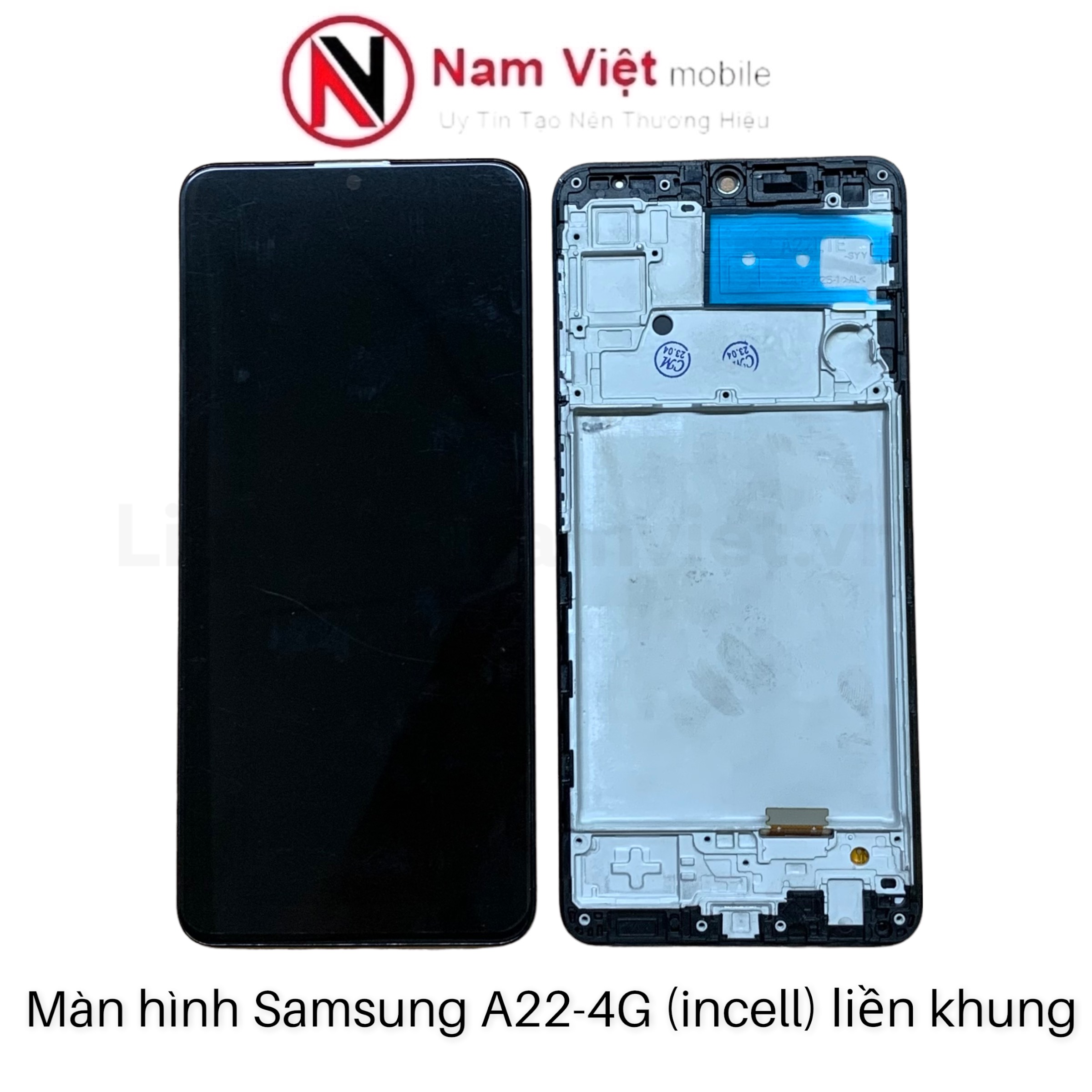 Màn hình Samsung A22 - 4G / 6.4in (Incell khung) đen