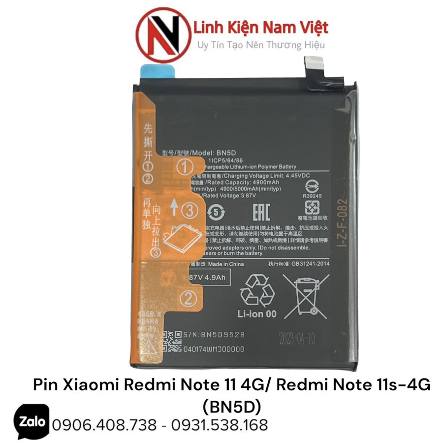 Pin Xiaomi Redmi Note 11- 4G