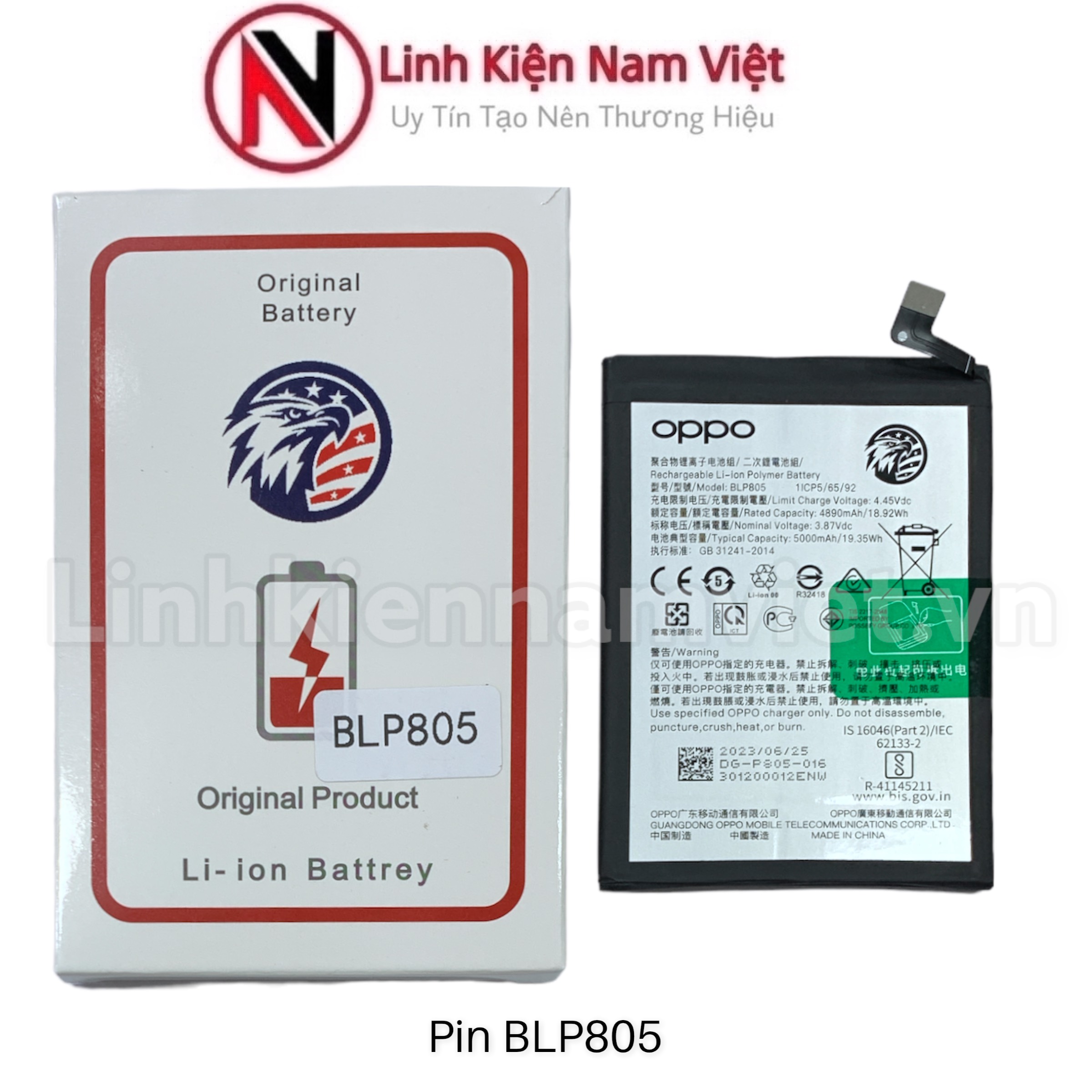 Pin Oppo A53-2020 / A73-2020 / A32-2020 / A54-4G (Dung lượng chuẩn đại bàng 5000mAh (BLP805)