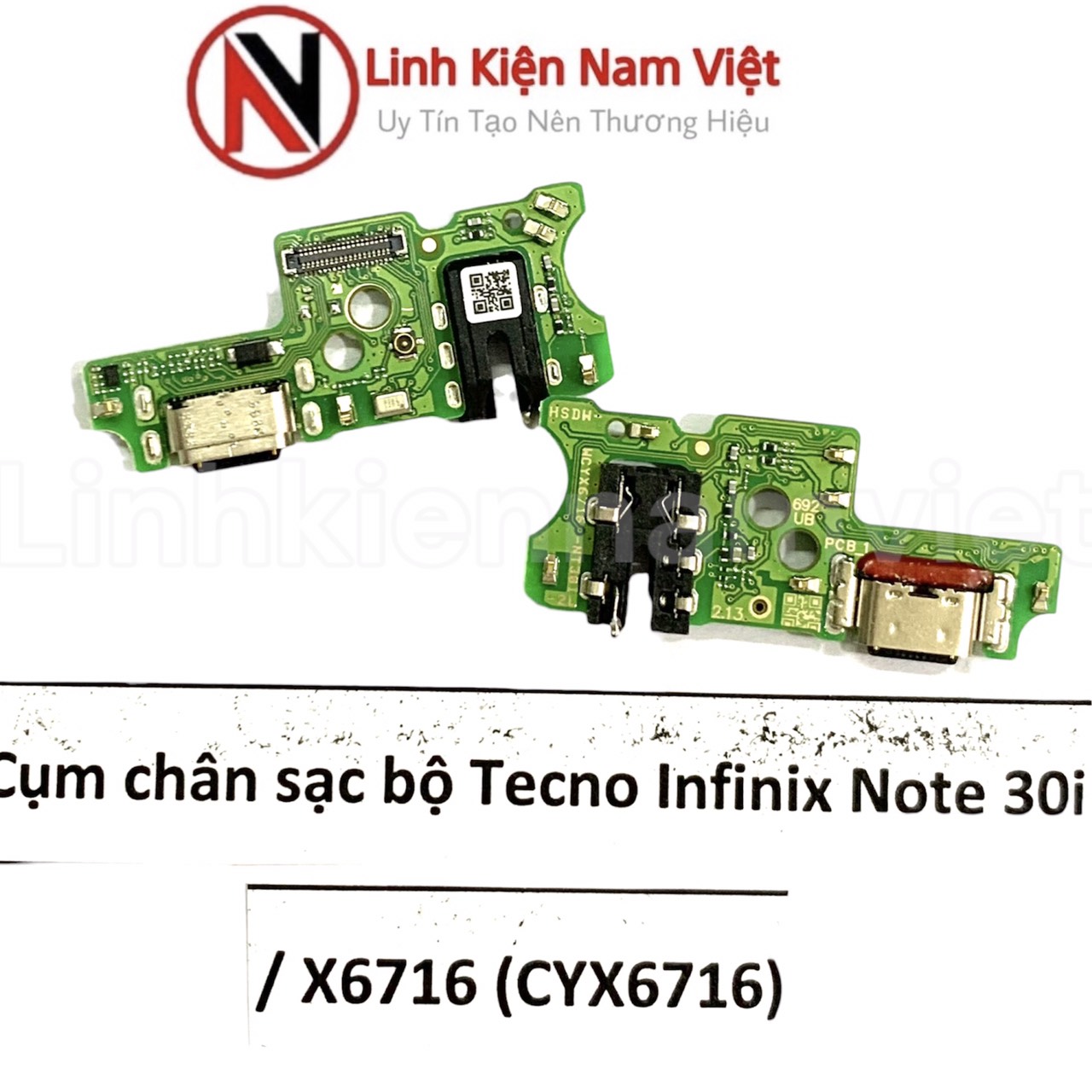 Cụm chân sạc bộ Tecno infinix Note 30i / X6716 (CYX6716)